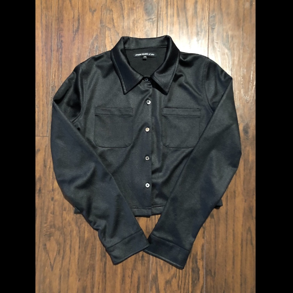 2/$20 Crop Blazer in Black